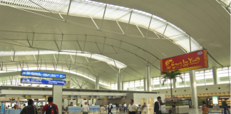 Ho Chi Minh City airport.