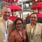 Herning Tim Laugesen, CEO, Travel2Bali, Denmark, Ari Ketut Ariati and Bente Nielsen, partner, Travel2Bali. (30)